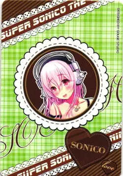 SUPER SONICO DRESS UP Holographic Custom Anime Collectible Card - Image 2