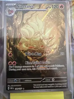 Pokemon Cards Ninetales 199/197 Obsidian Flames Illustration Rare NM - Image 2