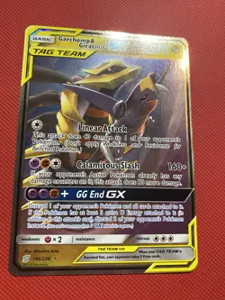 Garchomp & Giratina GX 146/236 Sm-Unified Minds Holo Pokemon Card TCG - Image 3