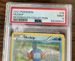 2021 Pokemon TCG Mudkip PSA Graded McDonald’s Collection Card MT 9 - Image 3