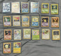 Vintage Pokemon Card Lot - WotC Era Holos & Rares - Base/Jungle/Fossil - Sleeved - Image 1