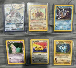 Vintage Pokemon Card Lot - WotC Era Holos & Rares - Base/Jungle/Fossil - Sleeved - Image 2