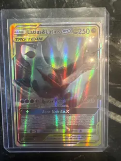 Pokemon Latias & Latios GX Tag Team Full Art Holo Card 113/181 - Image 1