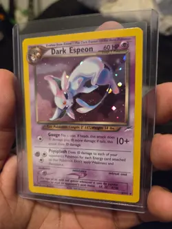 Pokemon TCG Neo Destiny Espeon Dark 4/105 Holo Unlimited Rare Card - Image 2