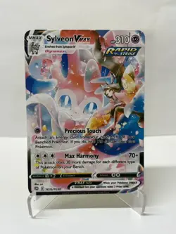SylveonVMAX HP310 Metal Pokemon Card-Collectible Gift Artwork - Image 1