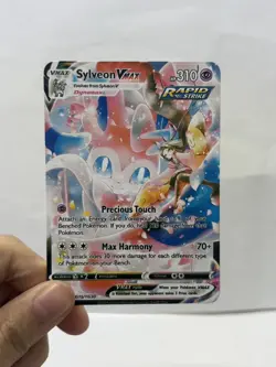 SylveonVMAX HP310 Metal Pokemon Card-Collectible Gift Artwork - Image 3