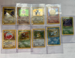 LOT OF 9 _Vintage_ Pokemon Cards _ All Holos & Rare_ Base , Jungle & Fossil _ NM - Image 2