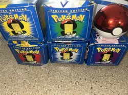 1999 Burger King Set Of 6 Pokemon 23k Gold Plated Cards W/ Box, Balls and COA - Image 1