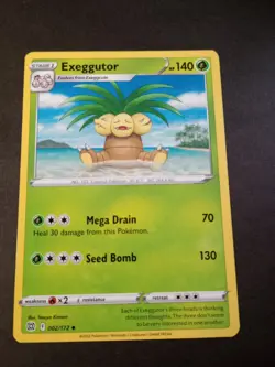 Pokemon Brilliant Stars Exeggutor Uncommon Card 002/172 NM - Image 1