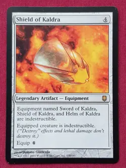 Magic The Gathering DARKSTEEL SHIELD OF KALDRA artifact card MTG - Image 1