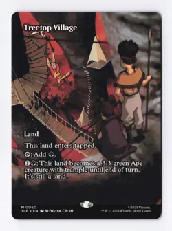 Treetop Village (Borderless) MTG Avatar: The Last Airbender: Eternal Legal (TLE) - Image 1