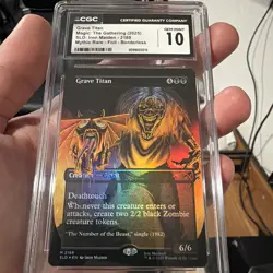 Grave Titan (2188) (Rainbow Foil) Iron Maiden Secret Lair Drop Foil CGC 10 Pop2 - Image 1
