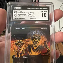 Grave Titan (2188) (Rainbow Foil) Iron Maiden Secret Lair Drop Foil CGC 10 Pop2 - Image 5