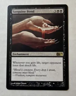 Sanguine Bond X1 -NM/M - M10 Magic 2010 Core Set MTG Magic The Gathering English - Image 1
