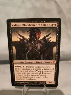 MTG Kalitas, Bloodchief of Ghet - Zendikar (ZEN) #99 - Magic the Gathering LP - Image 1