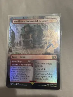 Lindblum, Industrial Regency (Borderless) Final Fantasy Foil MTG 312 - Image 1