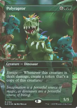 MTG Polyraptor (2194) *Rainbow Foil* Secret Lair: Play-Doh MT/NM Free Shipping - Image 1