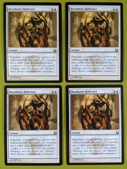 Rootborn Defenses x4 Return to Ravnica 4x Playset Magic the Gathering MTG - Image 1