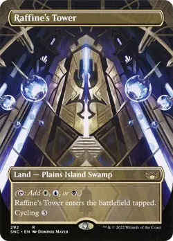 Raffine's Tower x1 Borderless Streets of New Capenna MTG Magic the Gathering - Image 1