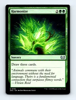 #182 2024 Duskmourn: House of Horror Commander } Harmonize Uncommon - Image 1