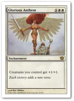 GLORIOUS ANTHEM mtg NM 9th Edition Rare 1 Card - Image 1