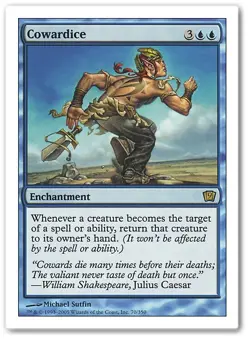 COWARDICE mtg NM 9th Edition Rare 1 Card - Image 1