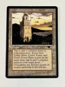 Magic: The Gathering Antiquities Urza's Tower Shore Card LP See Pics Condition - Image 1