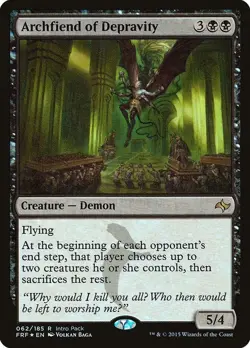 MTG - Archfiend of Depravity - Unique & Miscellaneous Promos - FOIL - Rare [MP] - Image 1