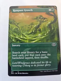 MTG - Rampant Growth Borderless Double Masters 2022 - Image 1