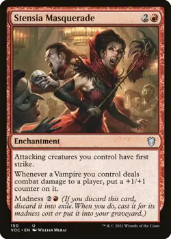 4x Stensia Masquerade - NM - Crimson Vow Commander - SPARROW MAGIC mtg - Image 1
