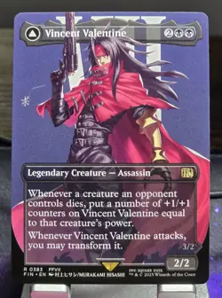 MTG - Vincent Valentine/Galian Beast (Borderless) Rare - FINAL FANTASY (FIN) - Image 1
