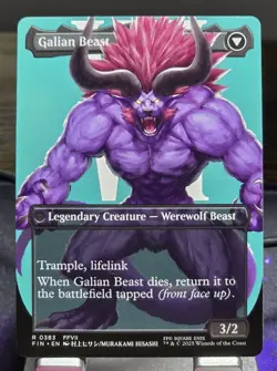 MTG - Vincent Valentine/Galian Beast (Borderless) Rare - FINAL FANTASY (FIN) - Image 2