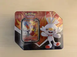 2020 Pokemon TCG Galar Partners Tin Cinderace V Red New Sealed - Image 2
