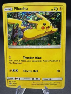 Pokemon TCG Pikachu SM04 Promo General Mills Holo - HP/Damaged - Image 1