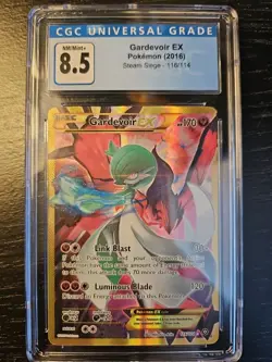 CGC 8.5 Pokemon TCG Gardevoir EX Steam Siege 116/114 Full Art Secret Rare - Image 1