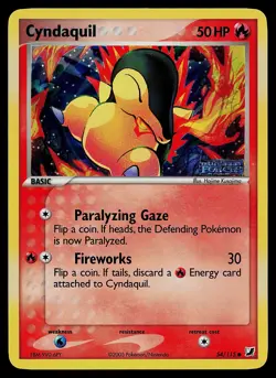Pokemon Card - Cyndaquil Unseen Forces 54/115 Reverse Holo Stamped - Image 1