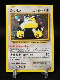 🪐 Galaxy SWIRL - Pokemon TCG Snorlax XY179 Black Star Promo LP Rare Evolutions - Image 2