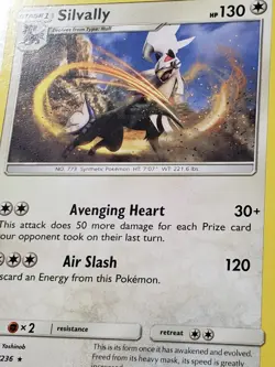 EXCLUSIVE Silvally 184/236 NM - Non Holo Variant Unified Minds Pokemon Card - Image 2