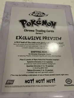 Topps Pokemon Uncut Sheet Exclusive Preview Sandslash Chrome Sparkle - Image 4