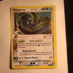 2006 Pokemon EX Holon Phantoms Rayquaza Delta Species #16/110 Graded 7 by CGAI - Image 1