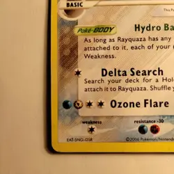 2006 Pokemon EX Holon Phantoms Rayquaza Delta Species #16/110 Graded 7 by CGAI - Image 5