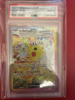 Pikachu ex Pokemon 2024 FA sv8 SAR Special Art Rare Japanese 132/106 PSA 10 - Image 2