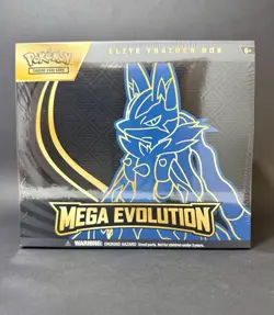 [ SEALED ] Pokemon TCG Mega Evolutions ETB Elite Trainer Box [ NEW ] LUCARIO BOX - Image 1