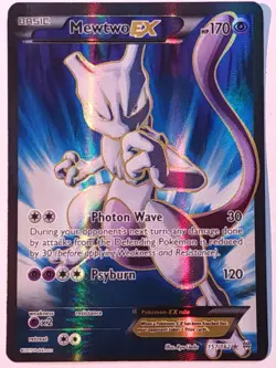 Pokemon TCG Mewtwo EX 157/162 Full Art Ultra Rare XY Breakthrough Holo NM - Image 1