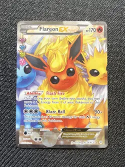 Flareon EX RC28/RC32 - Generations Radiant Full Art Holo Rare Pokemon Card LP/MP - Image 1