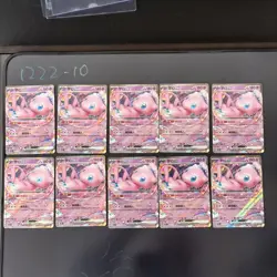 10pc Pokemon TCG Chinese Mew ex 151C-151/151 HOLO Card Lot - Image 1
