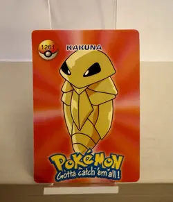 Vintage Pokemon Holo Prism Sticker Card #1253 Psyduck / #1261 Kakuna - Image 2