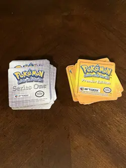 38 Card Lot - Pokemon Premier Edition & Series (1999 Artbox Action Flipz) Mint - Image 1