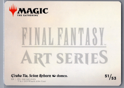 Scion Reborn Graha Tia Signature Card 51/53 Gold Stamp Final Fantasy MTG Art - Image 2