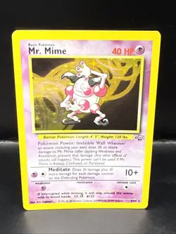 Pokemon TCG Mr. Mime 6/64 Jungle Holo Card Rare - Image 3